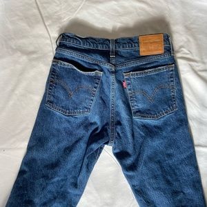 Authentic Levis straight-leg blue jeans
